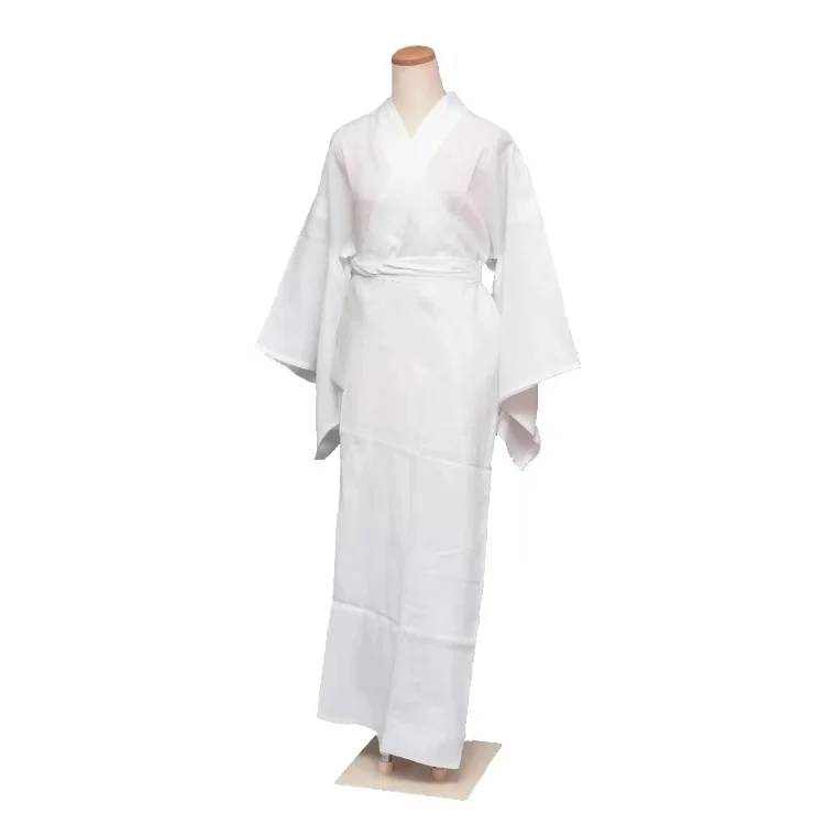 

Women's Kimono Inside Wear White Color Sleeping Robe Japan Traditional Yukata Traditional kimono Four seasons