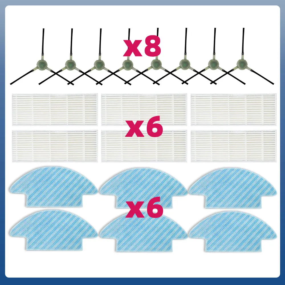 

Запасные части для робота-пылесоса Lefant M210 M210S M210B M213 / OKP Life K2 K3 K4, боковая щетка, Hepa фильтр, Швабра, тряпка, аксессуары