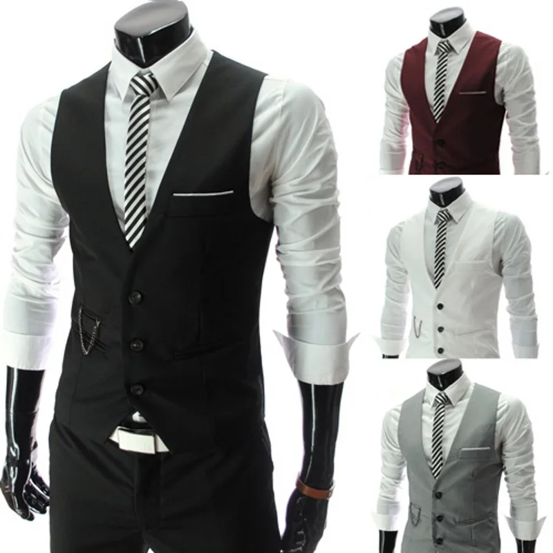 

2022 Brand Suit Vest Men Jacket Sleeveless Vintage Vest Fashion Spring Autumn Plus Size Waistcoat Chaleco Traje Hombre Wedding