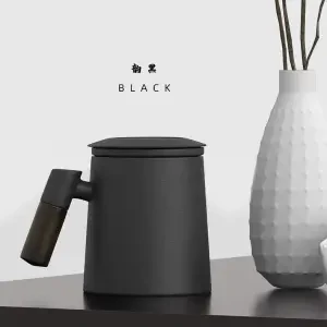 Mi Home керамическая чашка mi c, чашка для чая с инфузером, бытовая кружка с двойными стенками, для мужчин и женщин, для офиса, с ручкой для чая, 400 мл