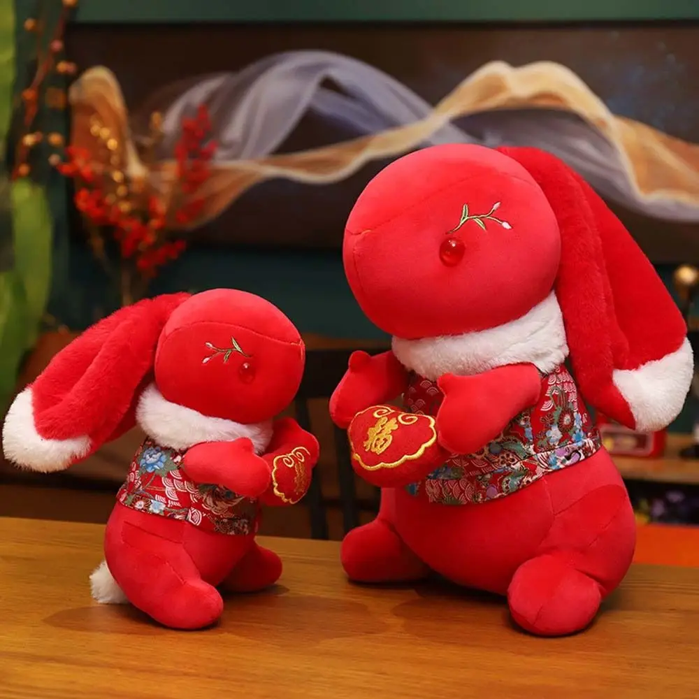 

Doll Home Decoration Plush Animal Toy Mascot Rabbit Doll Bunny Plush Doll Zodiac Rabbit Plush Toy Rabbit Year Mascot