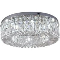 modern crystal chandelier gold chrome round nordic led ceiling lights crystal hanging lamp for kitchen bedroom lustre