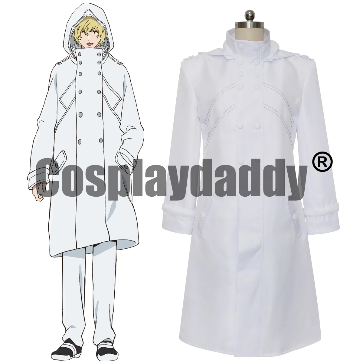 Фото В НАЛИЧИИ Bleach: Thousand-Year Blood War Wandenreich Sternritter Quincy Gremmy Thoumeaux Косплей Костюм Белый Пальто №1