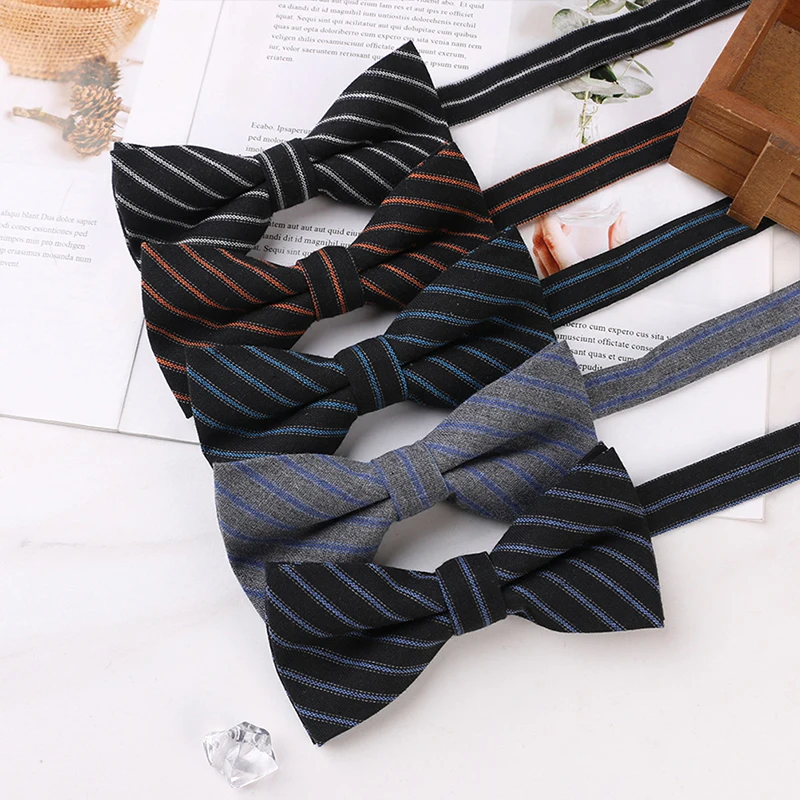 

High Quality Men's Wool Cotton Bow Tie For Men Wedding Business Butterfly Solid Plaid Bowtie England Cravat Clothing Accessories