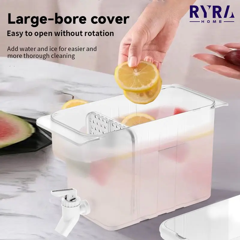 

NEW 4.5L Water Dispenser Large Water Bottle Water Jug Gadget Drink Dispenser Kitchen Home Gadgets Lemonade With Tap Pots Bucket