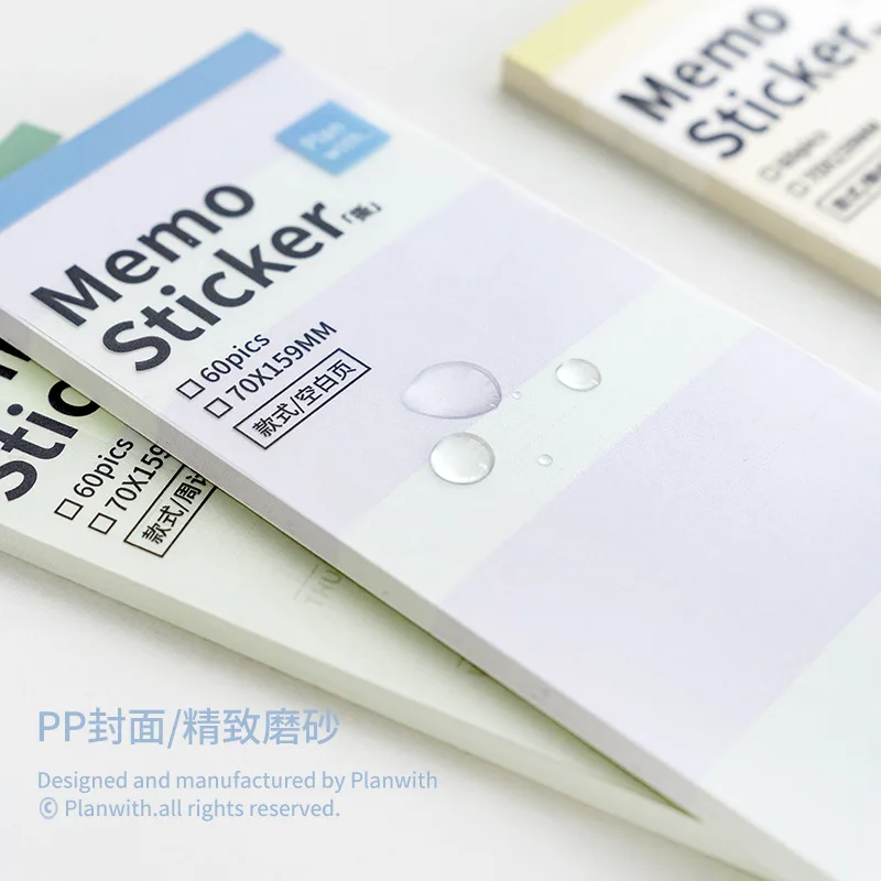 

Tearable Memo стикер блокнот 60P креативные школьные офисные канцелярские принадлежности 70*159 мм Карманный контрольный лист Планировщик подарок