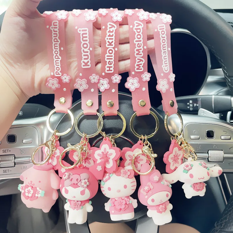 

Cherry Blossom Limited Schoolbag Pendant Clow M Cinnamoroll Babycinnamoroll Keychain Cartoon cute car accessories