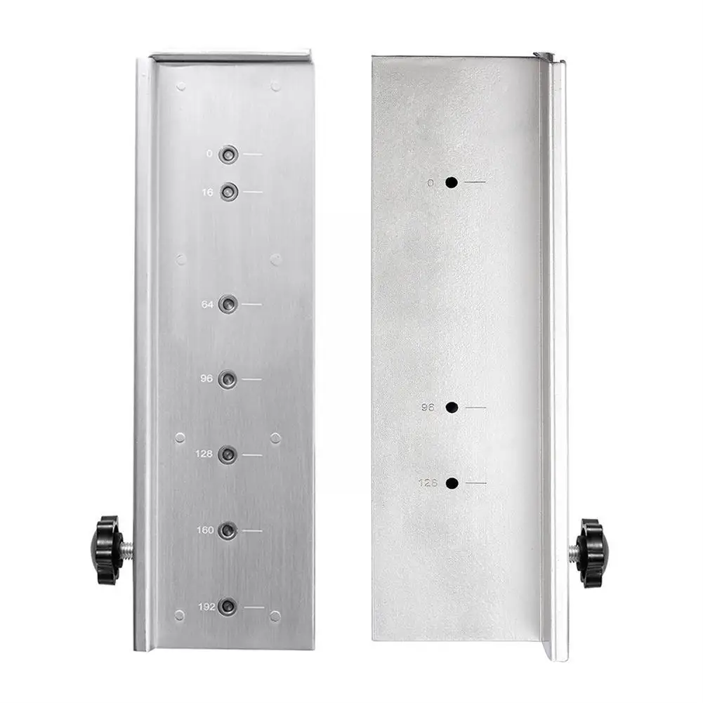 

2 Holes Cabinet Handle Drilling Positioner Adjustable 128mm Alloy Tools Positioning Closet Punch 96 Knobs Hole Aluminum Cab M4S5