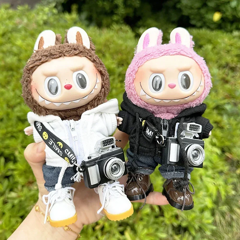 Для 17 см куклы Лабубу аксессуары для одежды одежда свитер на молнии комплект