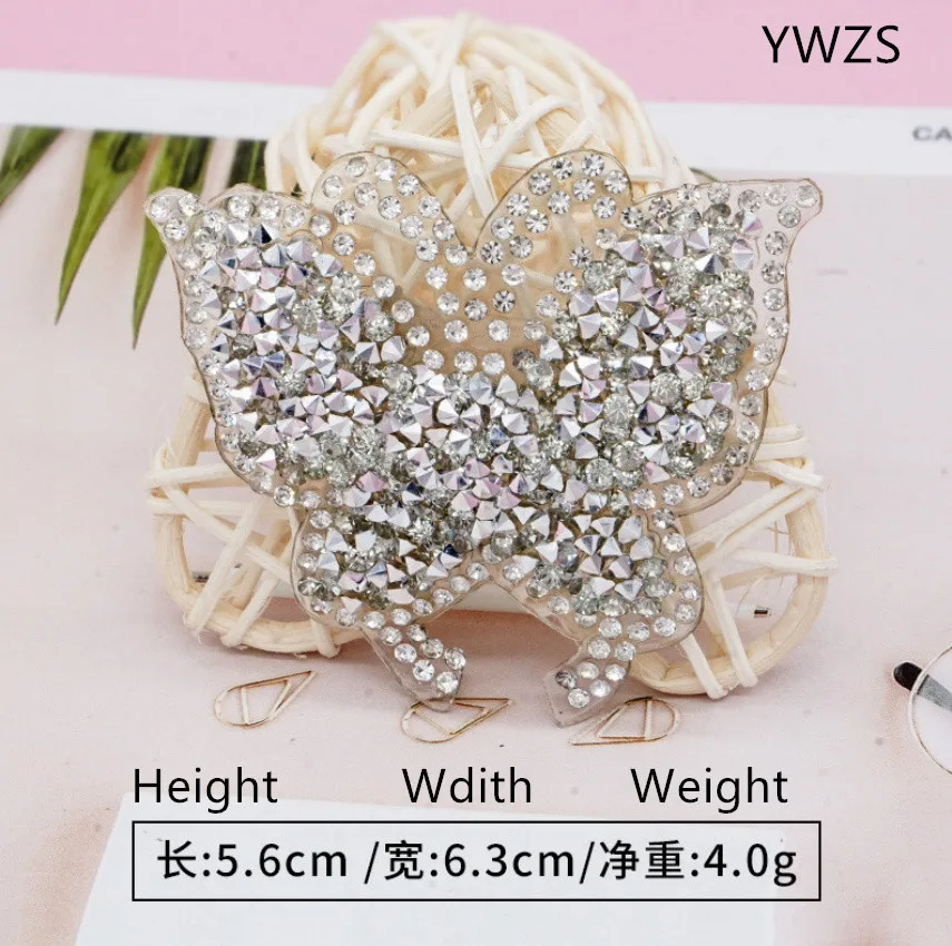 10 шт. нашивки со стразами в виде бабочки железо на DIY исправление мотив аппликация