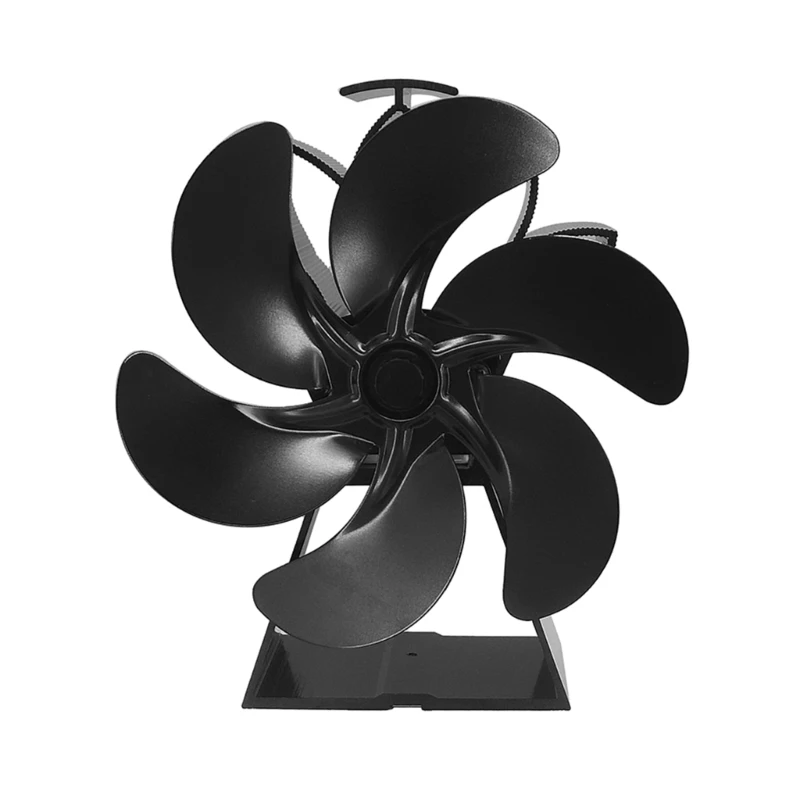 

DY216 Heat Powered Fans Large Air Volume 6 Blade Fireplace Fan Heat Distribution Save Energy Non Electricity Required