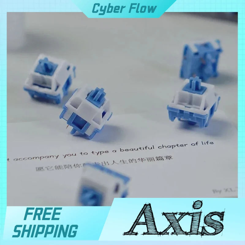 HMX CLOUD axis liniowe przełączniki Hi-Fi 42-50g pięć pinów do klawiatury mechanicznej DIY przełącznik osi instalacja 70/90/110 sztuk