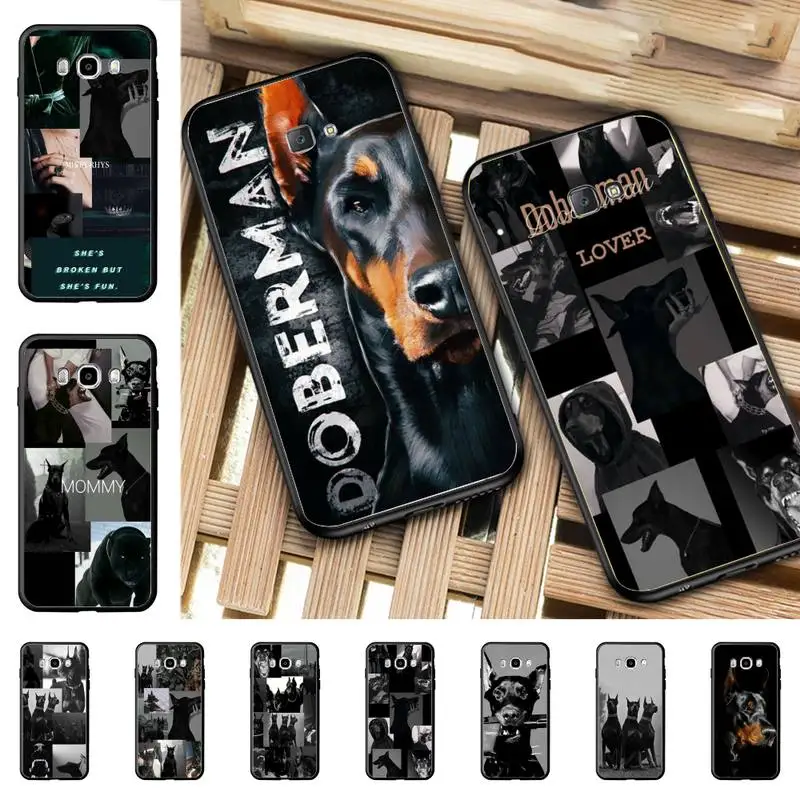 

Animal Dachshund Doberman dog Phone Case for Samsung J 4 5 6 7 8 prime plus 2018 2017 2016 J7 core