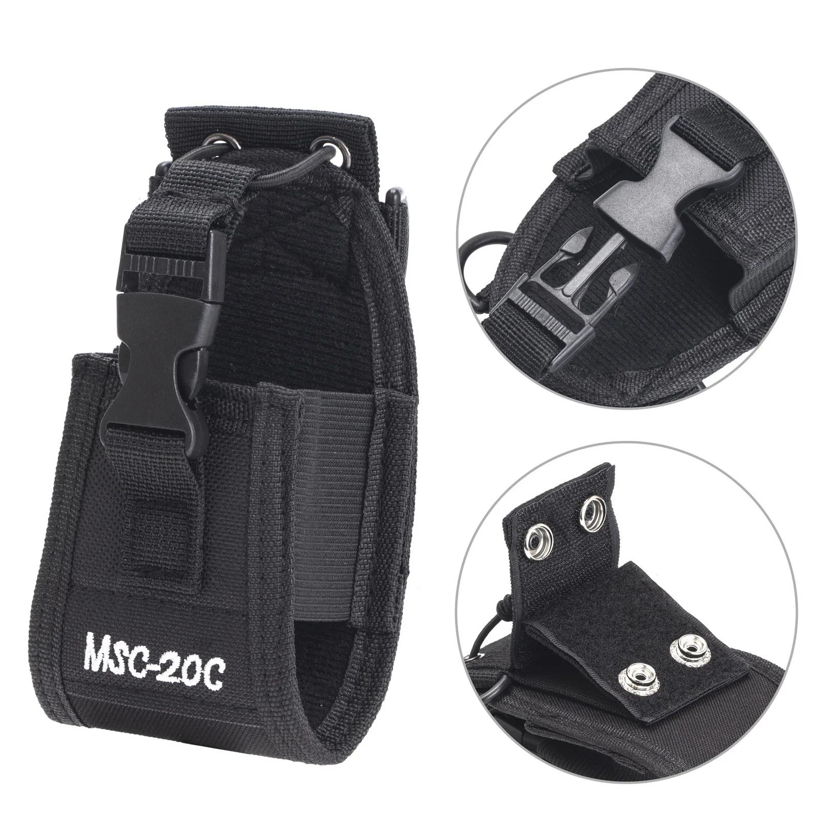 

MSC-20C Nylon Pouch Waist Bag Tactical Radio Walkie Talkie Case for Baofeng UV5R UV82 bf888S UV-9R TYT Mototrola Two Way Radio