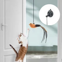 simulation bird cats toy retractable hanging door type cat scratch rope mouse funny self hey interactive mouse toy pet supplies