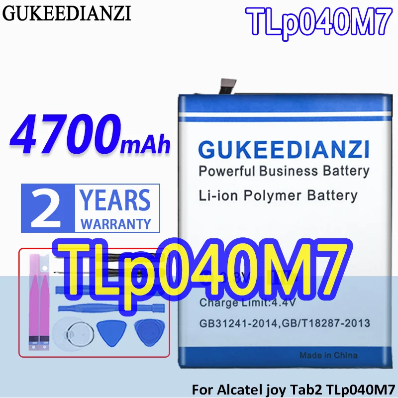 

Bateria 4700mAh High Capacity Replacement Battery For Alcatel joy Tab2 Tab 2 TLp040M7 High Quality Battery Warranty One Year