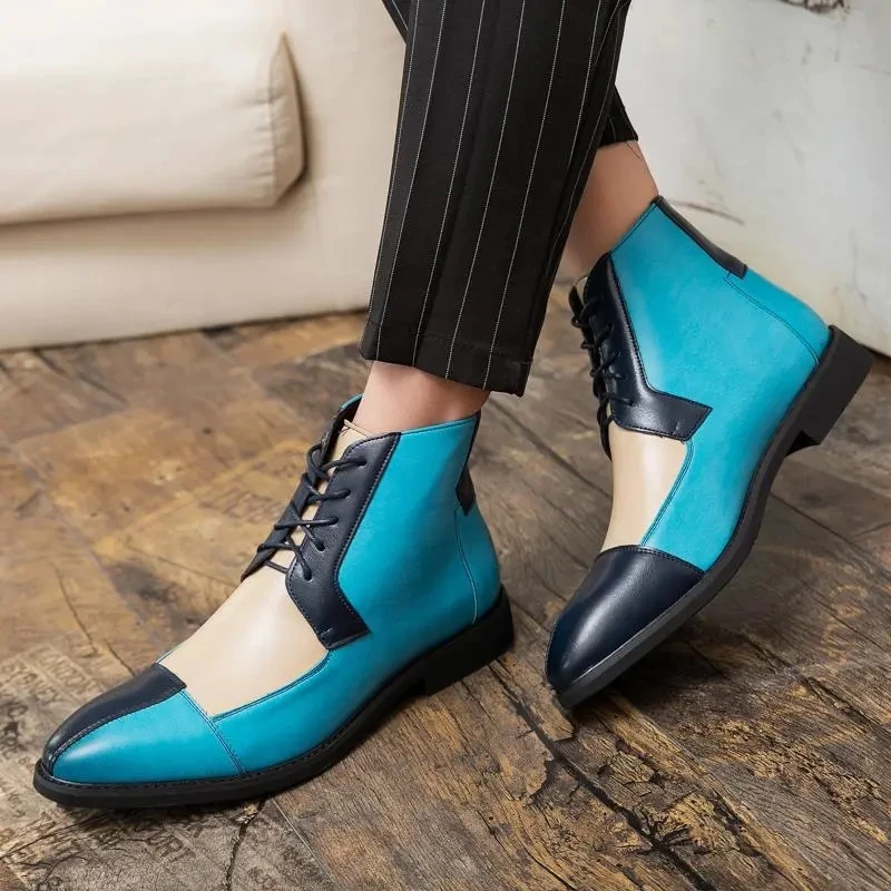 Spring Men's Shoes Short Boots Fashion 