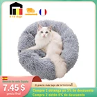 Кровать для больших собак теплая кровать для сна для кошек длинная плюшевая Лучшая кровать для домашних животных очень мягкая кровать для кошек и собак круглый домик для кошек товары для кошек