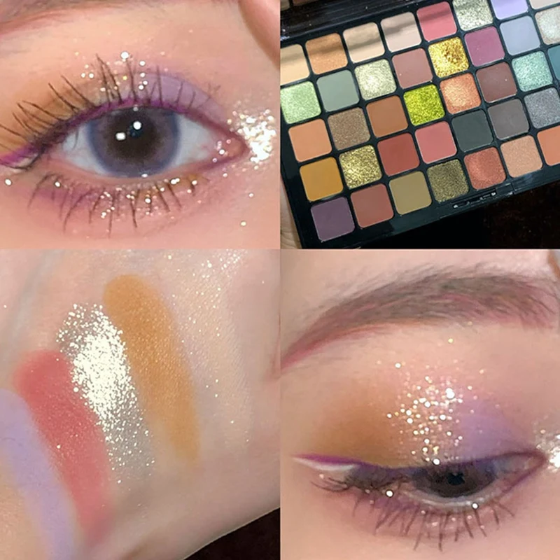 DIKALU 40 цветов королевская земля разноцветная палитра Перламутровые тени для век