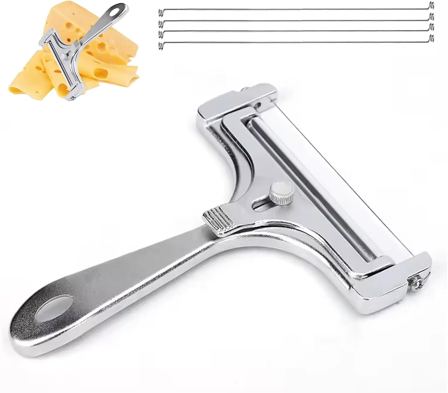 2 шт. проволока для нарезки сыра из нержавеющей стали регулируемый резак