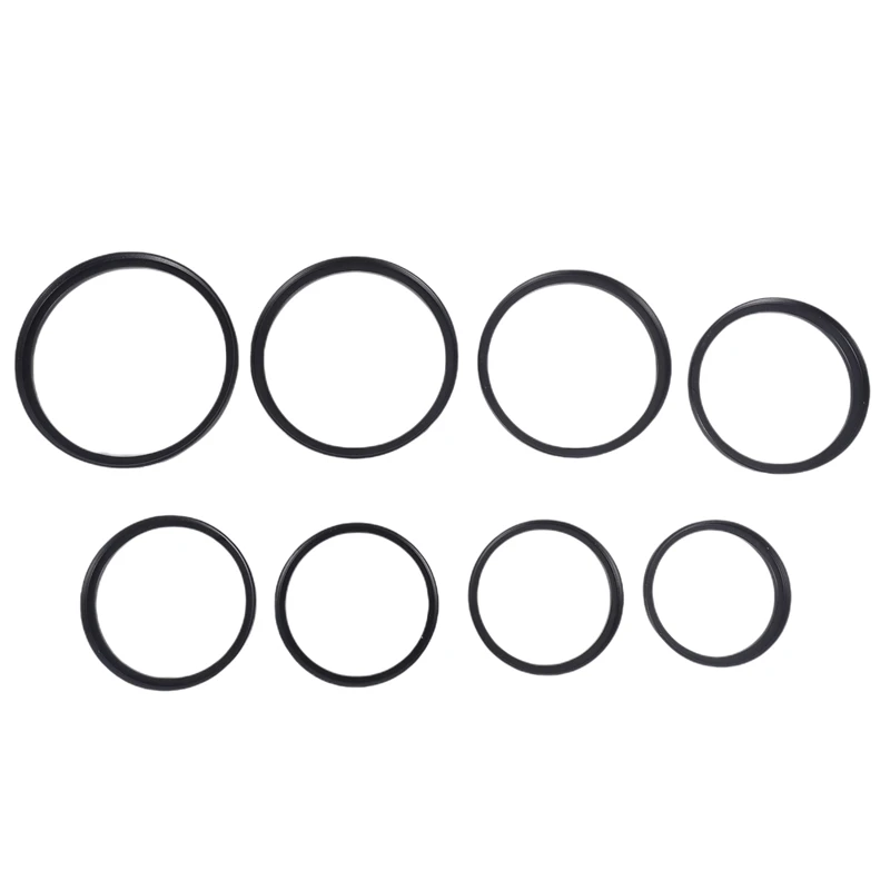

8 Pieces Step-Up Adapter Ring Set,Includes 49-52mm, 52-55mm, 55-58mm, 58-62mm, 62-67mm, 67-72mm, 72-77mm, 77-82mm-Black