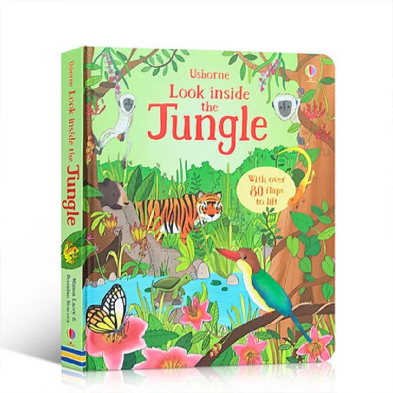 POP UP Jungle English Educational 3D Flap Picture Books Enchanted Forest Children Kids Reading Book