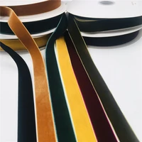 25mm 25yard 31color single face velvet ribbon for handmade gift bouquet wrapping supplies home party decoration christmas strip