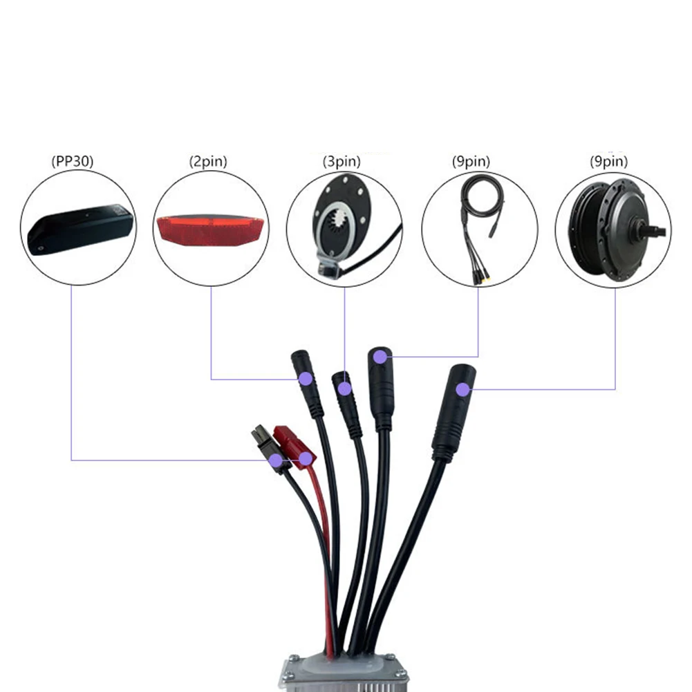 

JN 30A Waterproof / SM Controller 36V/48V 1000W Brushless Hub Motor For E-bike Square Wave Controller Replace Accessories