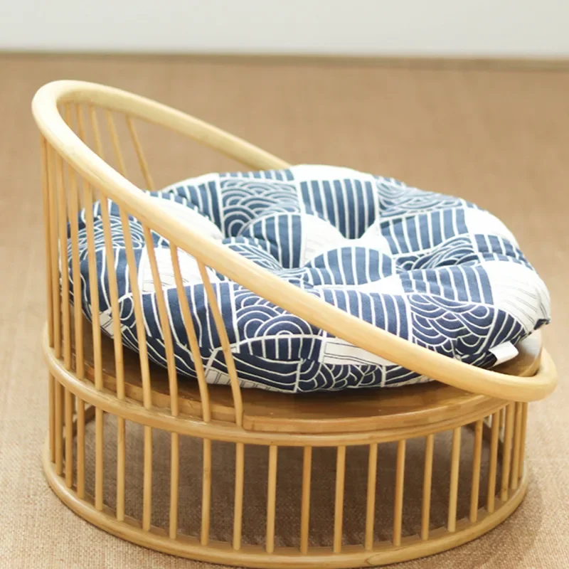 Японский бамбуковый стул-татами с низкой спинкой шезлонг балкон чайное сиденье