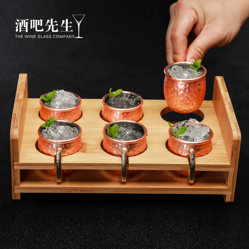 

Stainless steel Mini Moscow Mule shot 60ml glass Creative cocktail glass