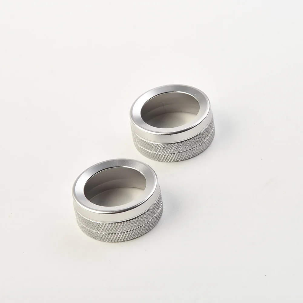 

New Practical 2019 Best Durable Hot Sale Cover Knob Silver Volume 2pcs Chrome Radio Universal 2x Aluminum Alloy