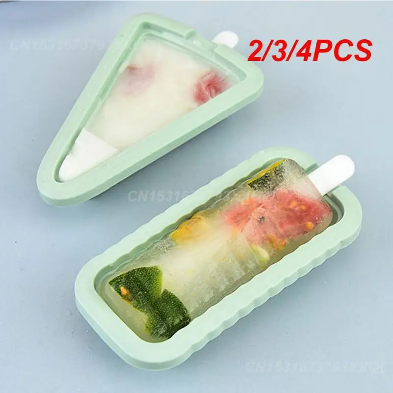 2/3/4 шт. форма для мороженого силиконовый материал удобная формочка желтая