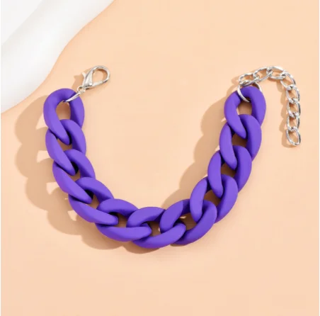 

Bohemia Fashion Resin Chain Bracelet For Women Geometric Hanging Chain Choker Bracelet Pendants Fashion Women Jewelry