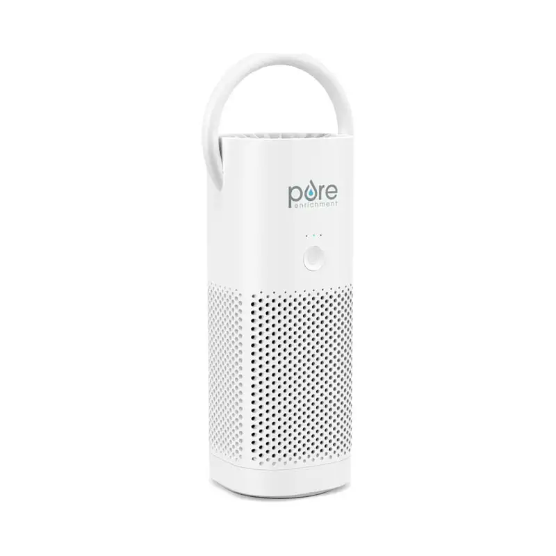 

PureZone™ Mini Portable Air Purifier - HEPA Filter Cleans Air, Helps Alleviate Allergies, Eliminates Smoke & More — Ideal f