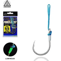 wh pal l assist spoon saltwater 10 110 4x circle fishing hooks glow wrap pe blue line high quality sea bait fishing fishhook