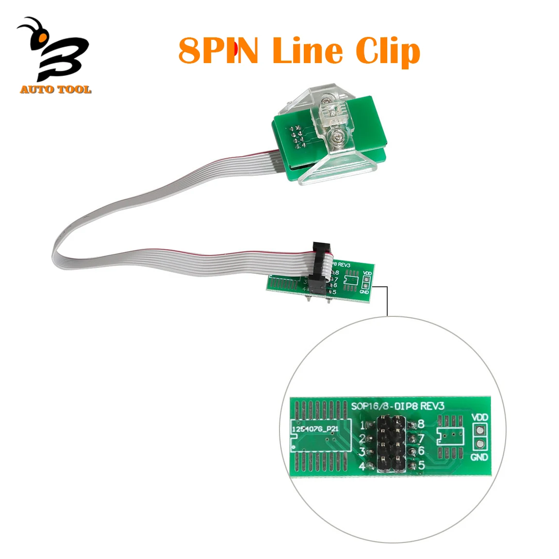 

8Pin OEM FEM BDC Eeprom Adapter for XPROG Adapter Soic8 Sop8 Sest Clip Socket for IProg Orange XPROG CG PRO VVDI Prog UPA V1.3