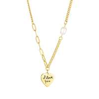 new love love necklace female fashion temperament versatile titanium steel jewelry