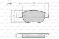 

872600 for ten brake pad C3 II C4 XSARA P1007 P207 P207 P307 DOBLO