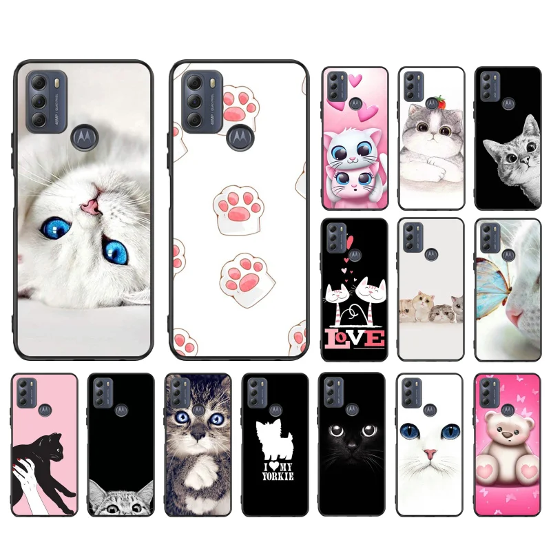 

New Year Gifts Cute Cat Phone Case for Motorola Moto G 5G G50 G30 G20 G10 G60 G Pure G Stylus G100 G9Plus G Power