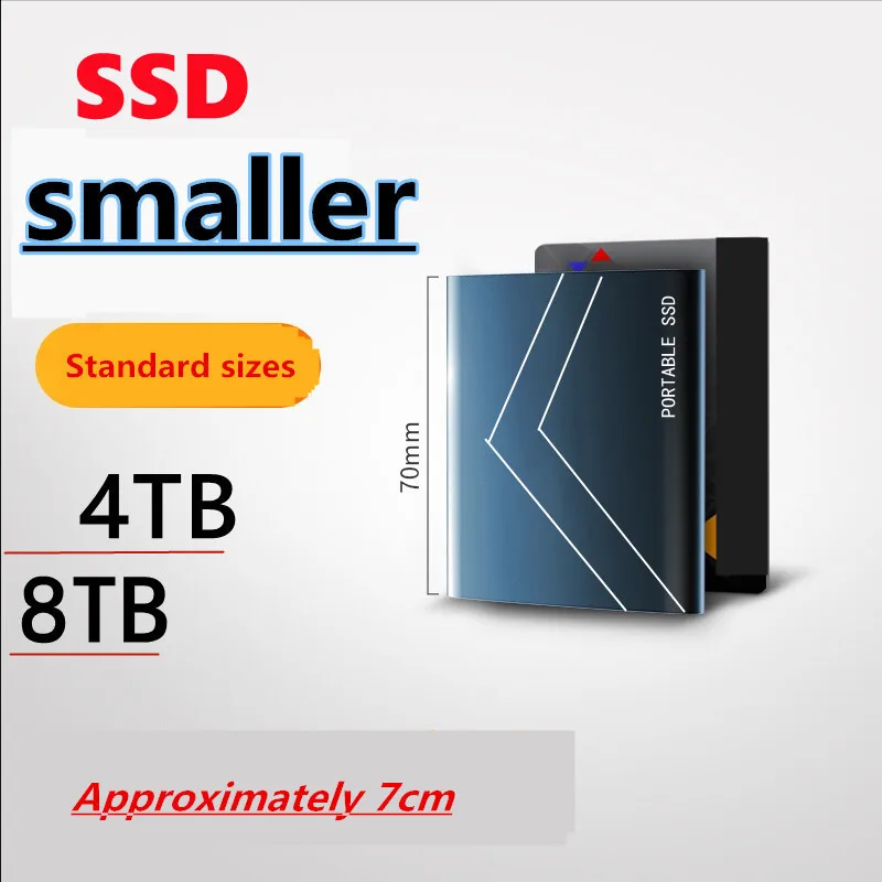 

Внешний жесткий диск USB3.1 SSD, мобильный твердотельный жесткий диск для настольного компьютера, внешний высокоскоростной накопитель для ноут...