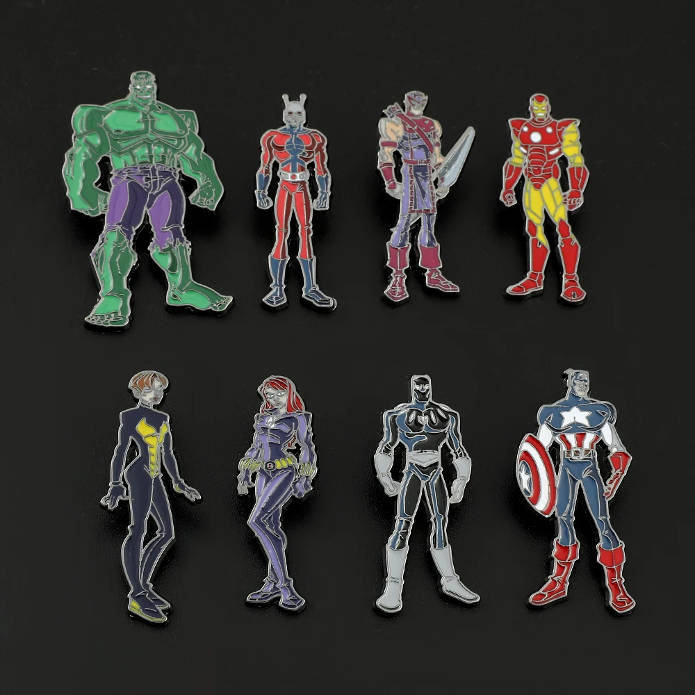 

Marvel Hulk Lapel Pins for Men Comics Marvel Avengers Super Heroes Collect Brooch for Fans Gift Metal Enamel Badge for Pack