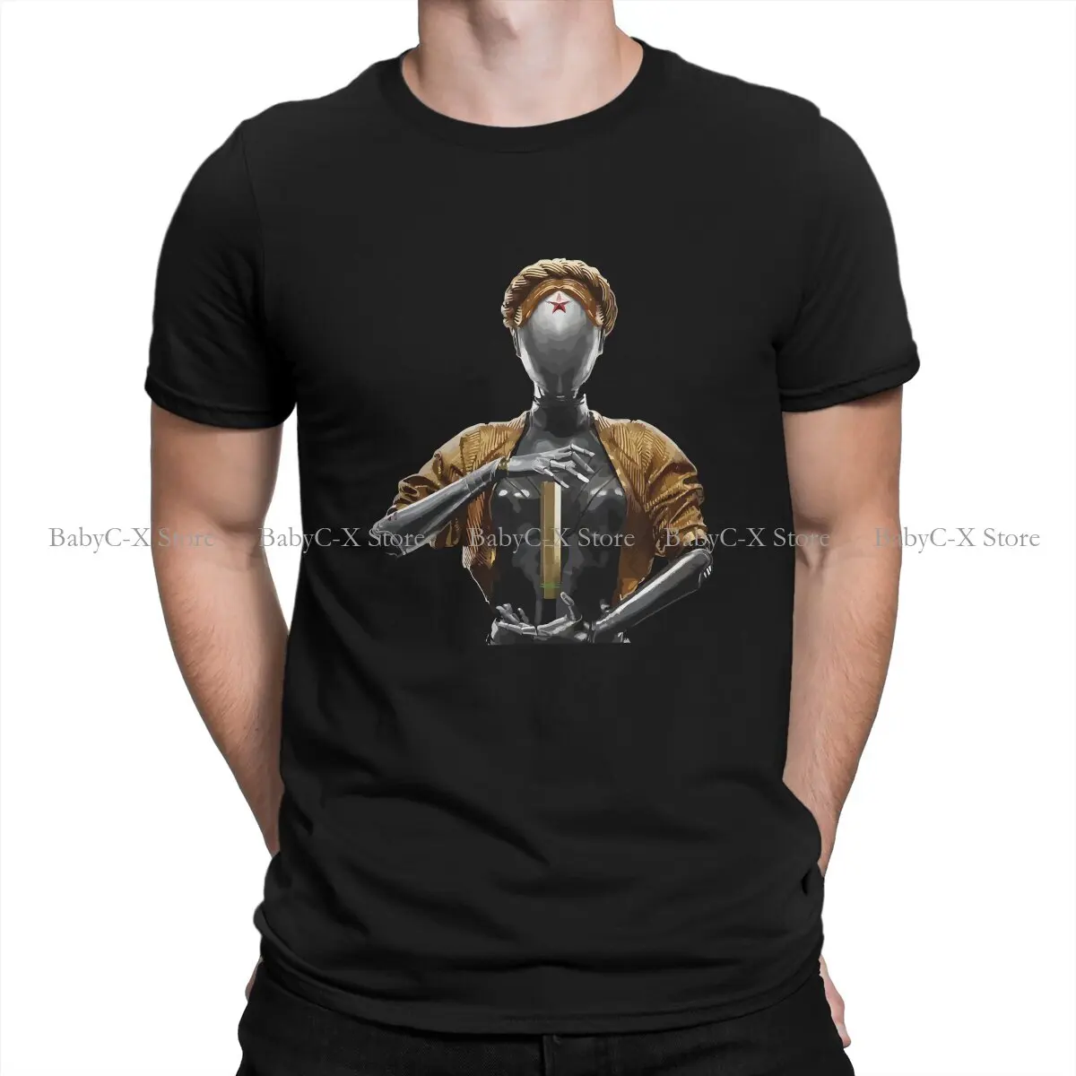 

Cool Unique Polyester TShirt Atomic Heart Robot Twins USSR Russia Russian FPS Game Comfortable Creative Gift Clothes T Shirt