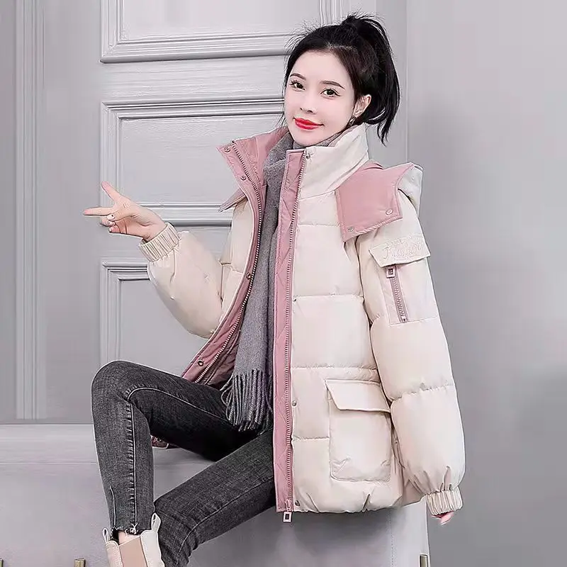 Down cotton-padded jacket women's autumn and winter wear new cotton-padded jacket short style padded jacket thick bread jackets