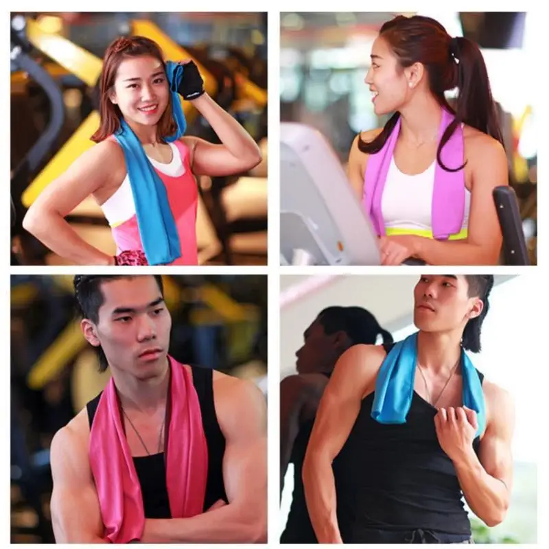 

Hot Sale Portable Sport Towel 90*30cm Quick Drying Instant Cooling Outdoor Travel Fitness Reusable Silicon Face Towel
