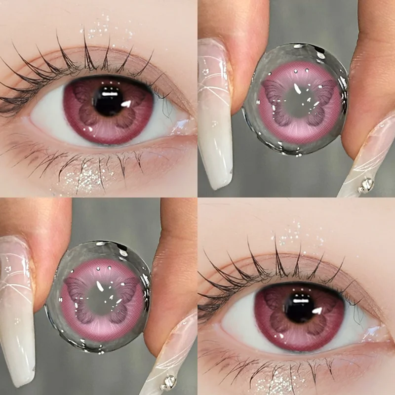 Фото MILL CREEK 1Pair New Myopia Colored Contact Lenses Korean Lenses with diopters Beautiful Pupils Cosmetics Contacts Fast Shipping №2