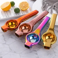 manual juicer household lemon juicer handle squeeze stainless steel orange multifunctional kitchen tool safety and eco friendly