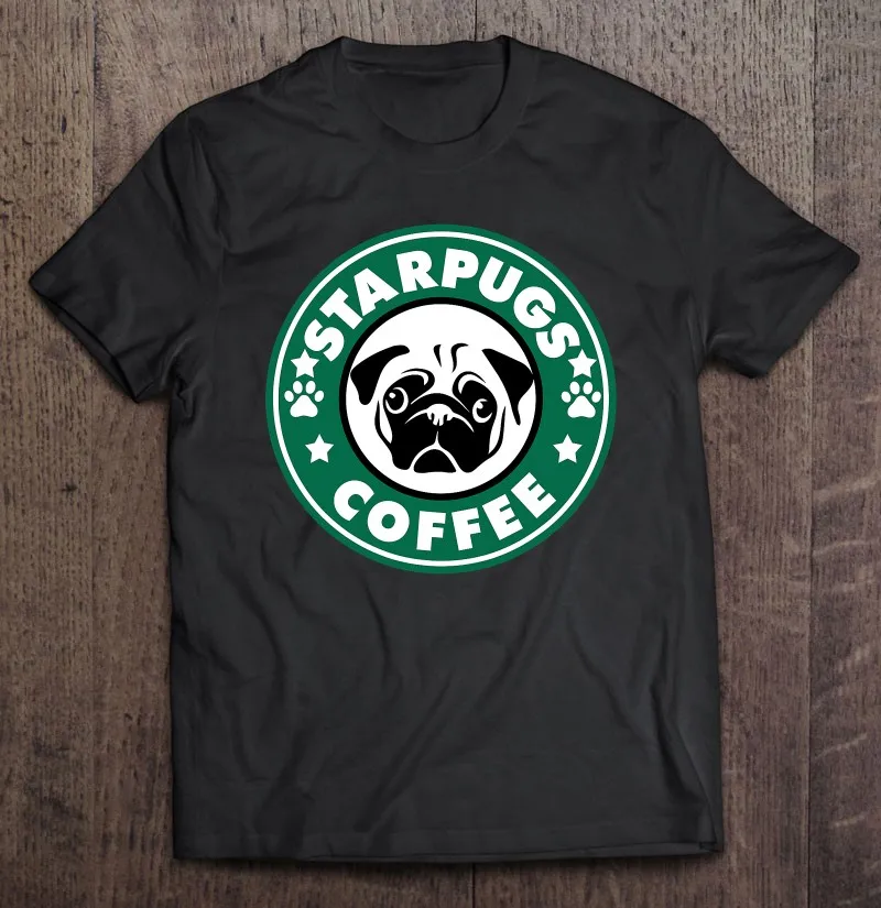 

Starpugs кофейная мопса Собака любимый подарок футболка мужские футболки для женщин футболка Оверсайз Футболки
