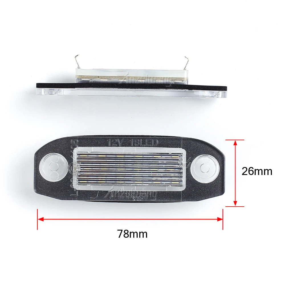 

LED License Plate Light For Volvo S80 XC90 S40 V50 V60 V70 XC60 S60 C70 XC70 Canbus Error Free Number Lamp