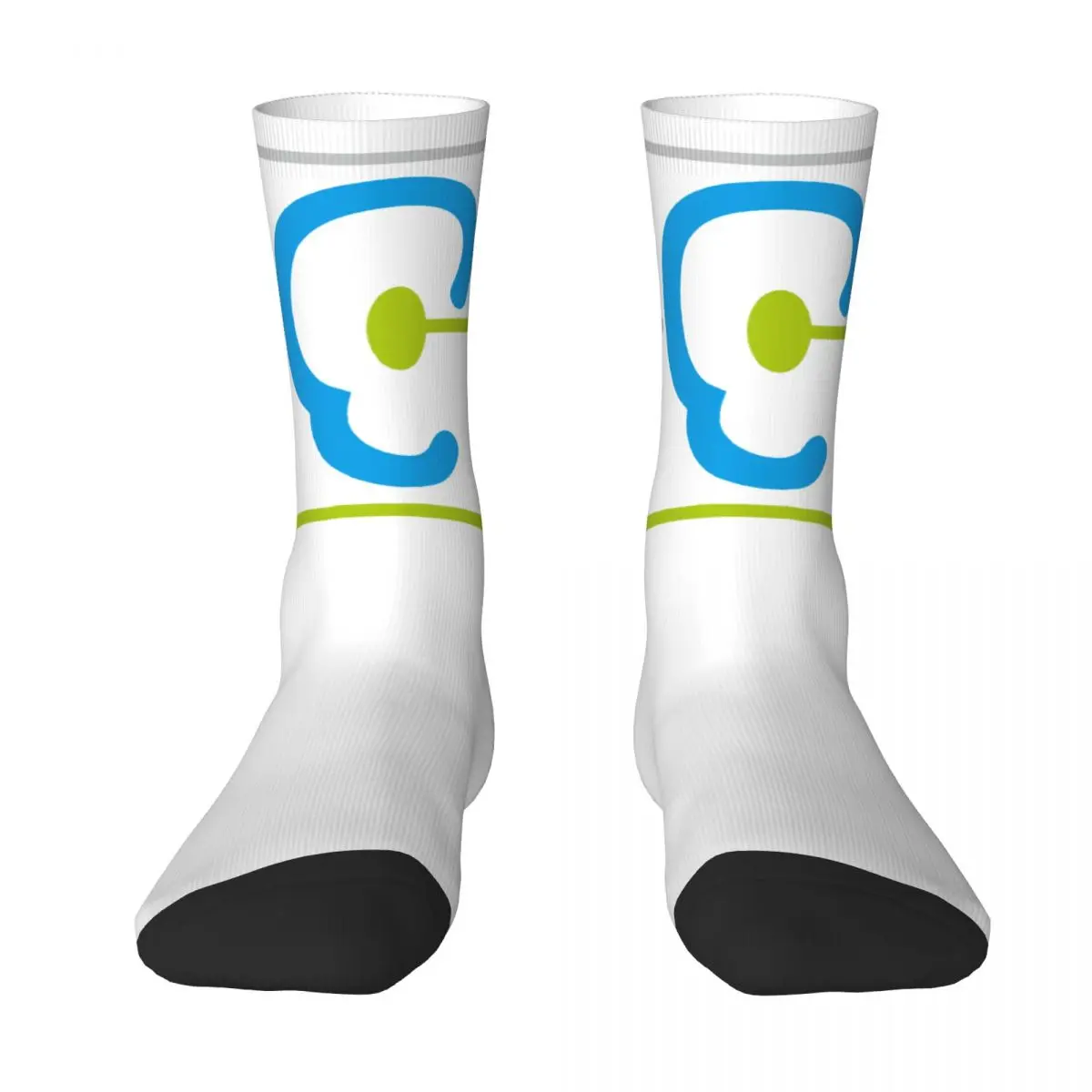 

Носки компрессионные с цветными контрастными вставками для рассеивания слуха