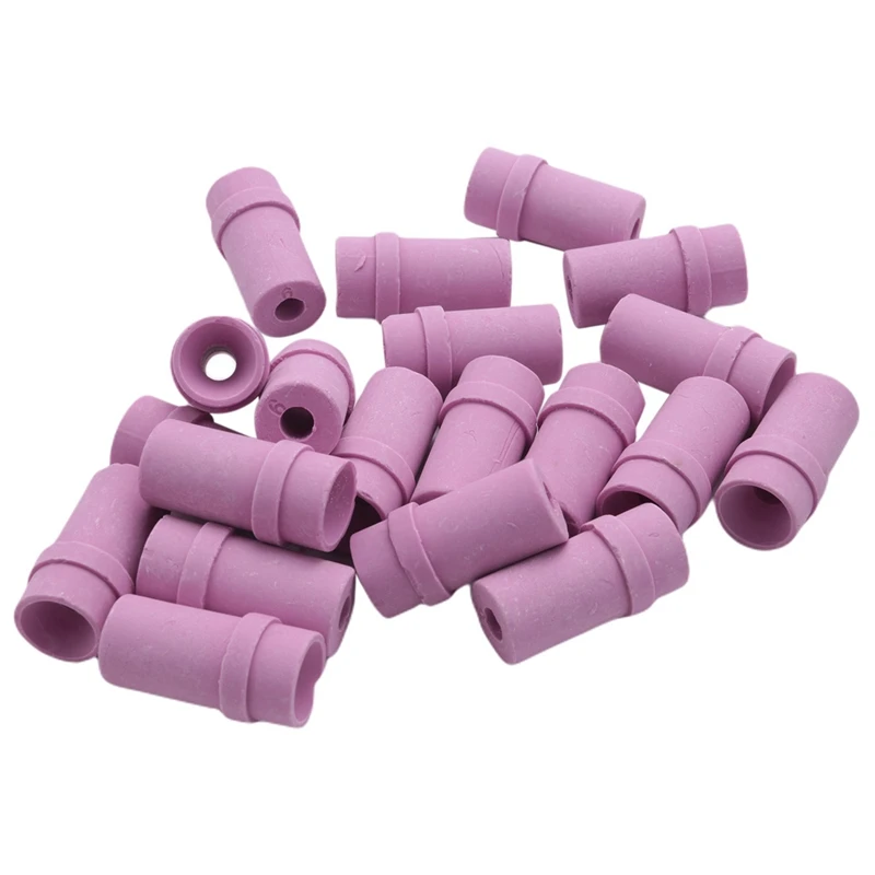 20 Pcs Ceramic Sandblaster Nozzle Air Siphon Sand Blasting Tools Sandblasting Parts Nozzle(6Mm)